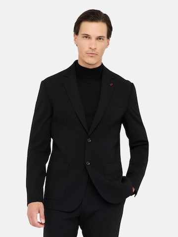 Liu Jo Regular fit Kavaj 'LIU JO UOMO GIACCA BLAZER JERSEY GIACCA' i svart: framsida