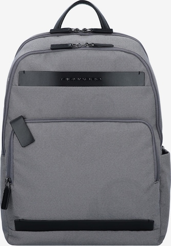 Piquadro Backpack 'Zaino' in Grey: front