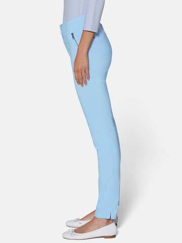MADELEINE Skinny Hose in Blau