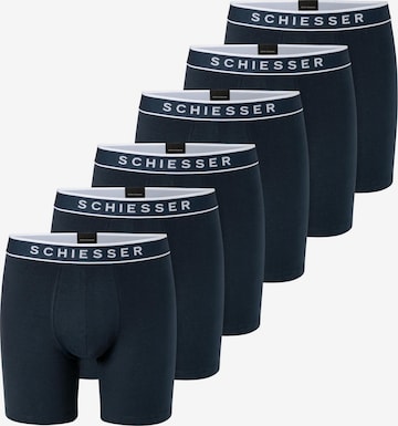 SCHIESSER Boxer shorts '95/5 Cotton' in Blue: front