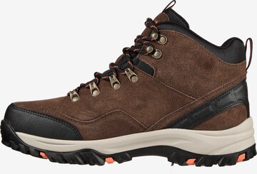 SKECHERS Lace-Up Boots 'Relment Pelmo' in Brown