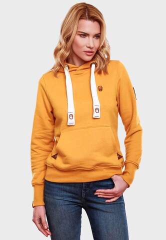 NAVAHOO - Sudadera 'Damlaa' en amarillo: frente