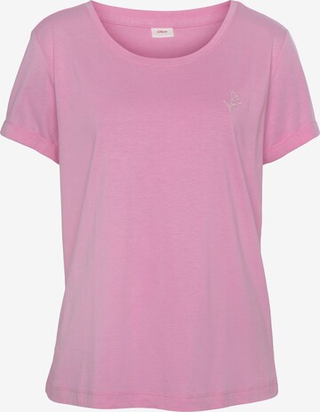 T-shirt s.Oliver en rose : devant