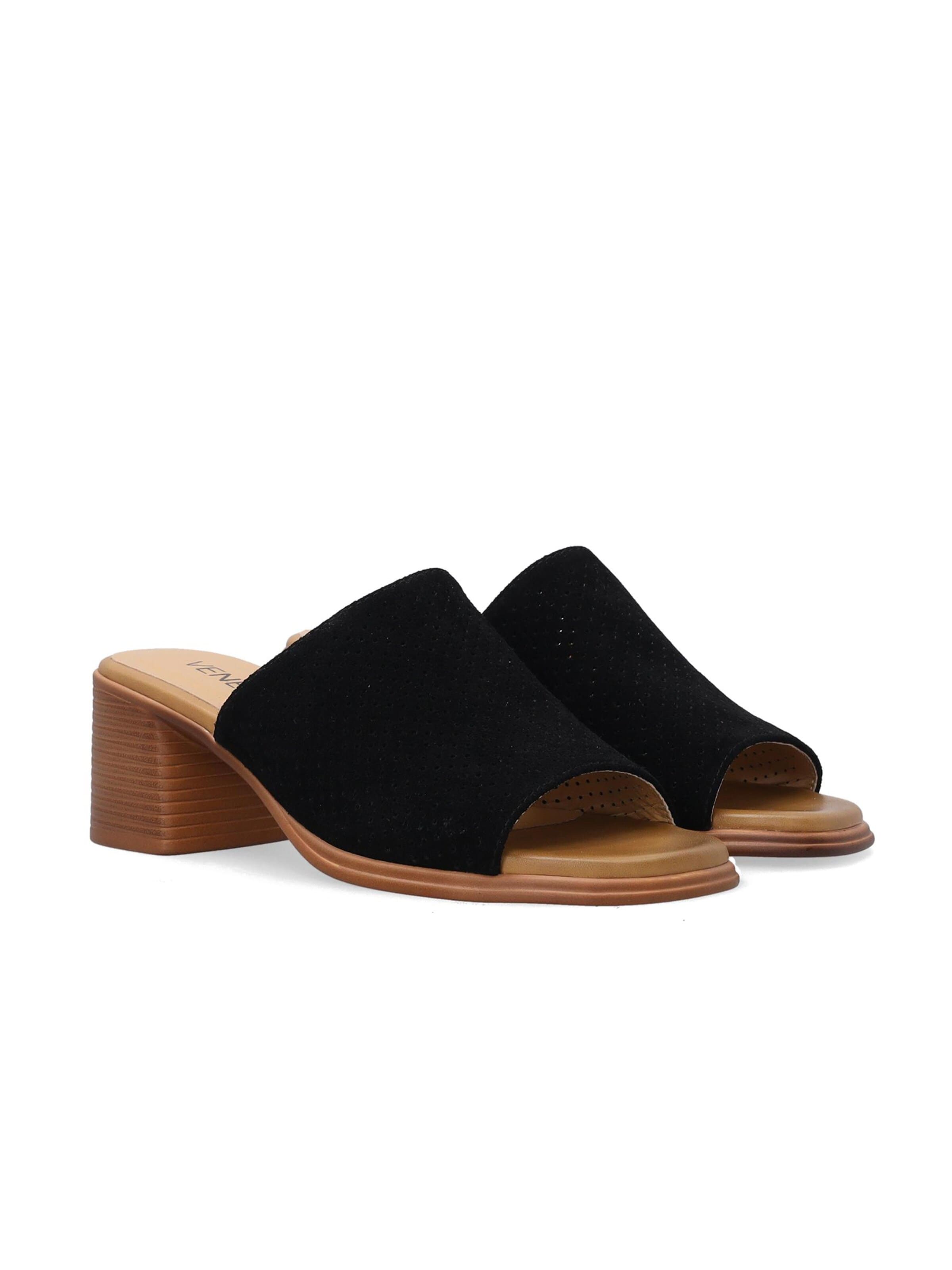 VENEZIA Mules in Black
