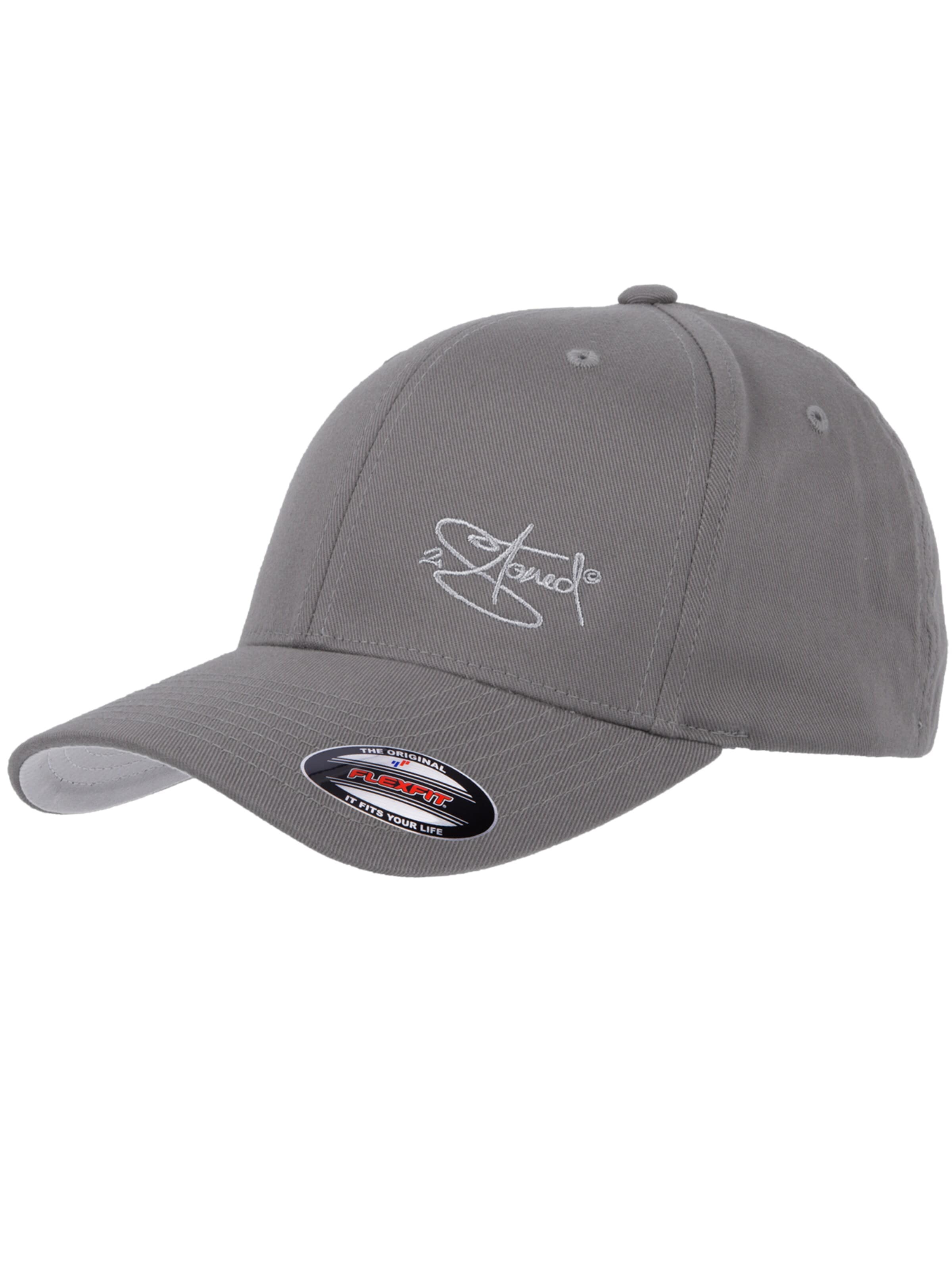 2Stoned Cap 'Flexfit Wooly Combed Classic' in Grey: front