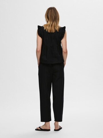 SELECTED FEMME Regular Broek in Zwart