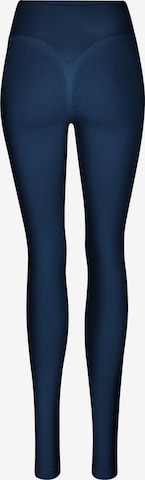 Nur Die - Skinny Leggings ' Scrunch ' en azul: frente