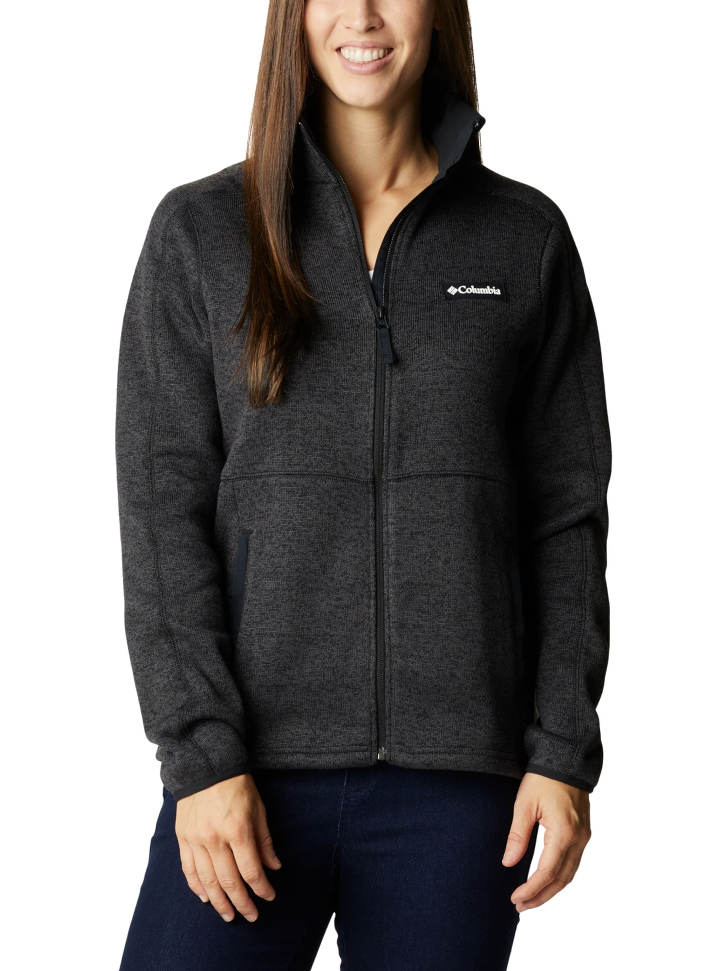 COLUMBIA Functionele fleece jas in Zwart: voorkant