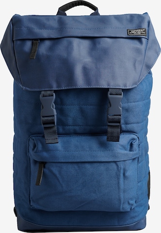 Superdry Backpack 'Source' in Blue: front
