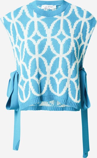 In The Style Sweater 'LORNA' in Light blue / White, Item view