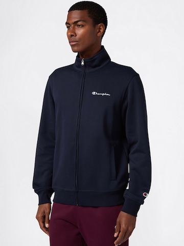 Champion Authentic Athletic Apparel Ζακέτα φούτερ σε μπλε: μπροστά