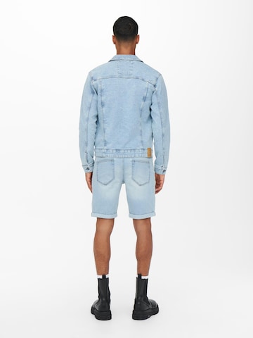 Only & Sons Regular Shorts in Blau