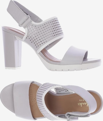 CLARKS Sandals & High-Heeled Sandals in 38 in Grey: front