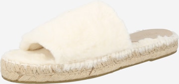 JUTELAUNE - Pantufa em branco: frente