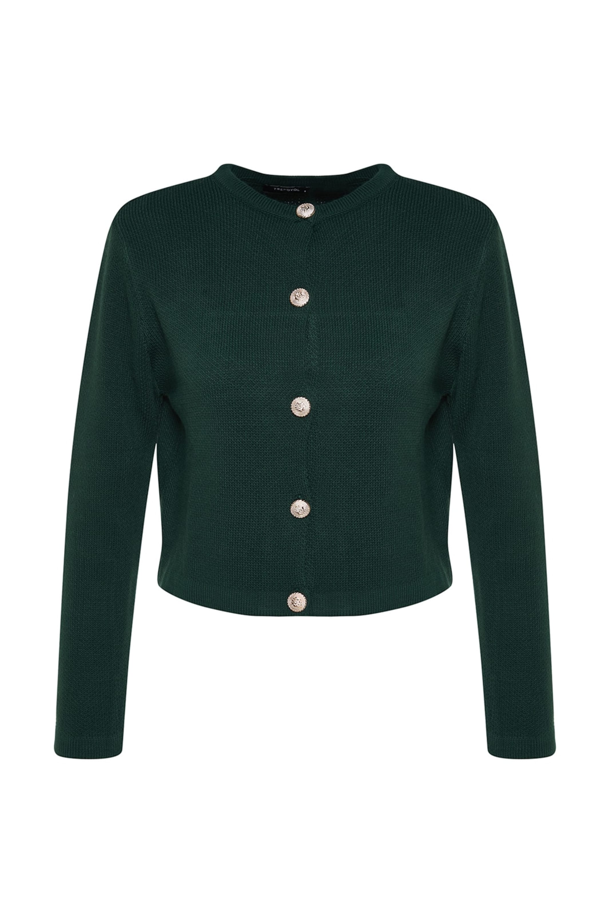 Trendyol Knit cardigan in S in Dark green, Item view