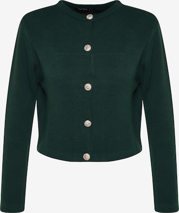 Trendyol Gebreid vest in Groen: voorkant