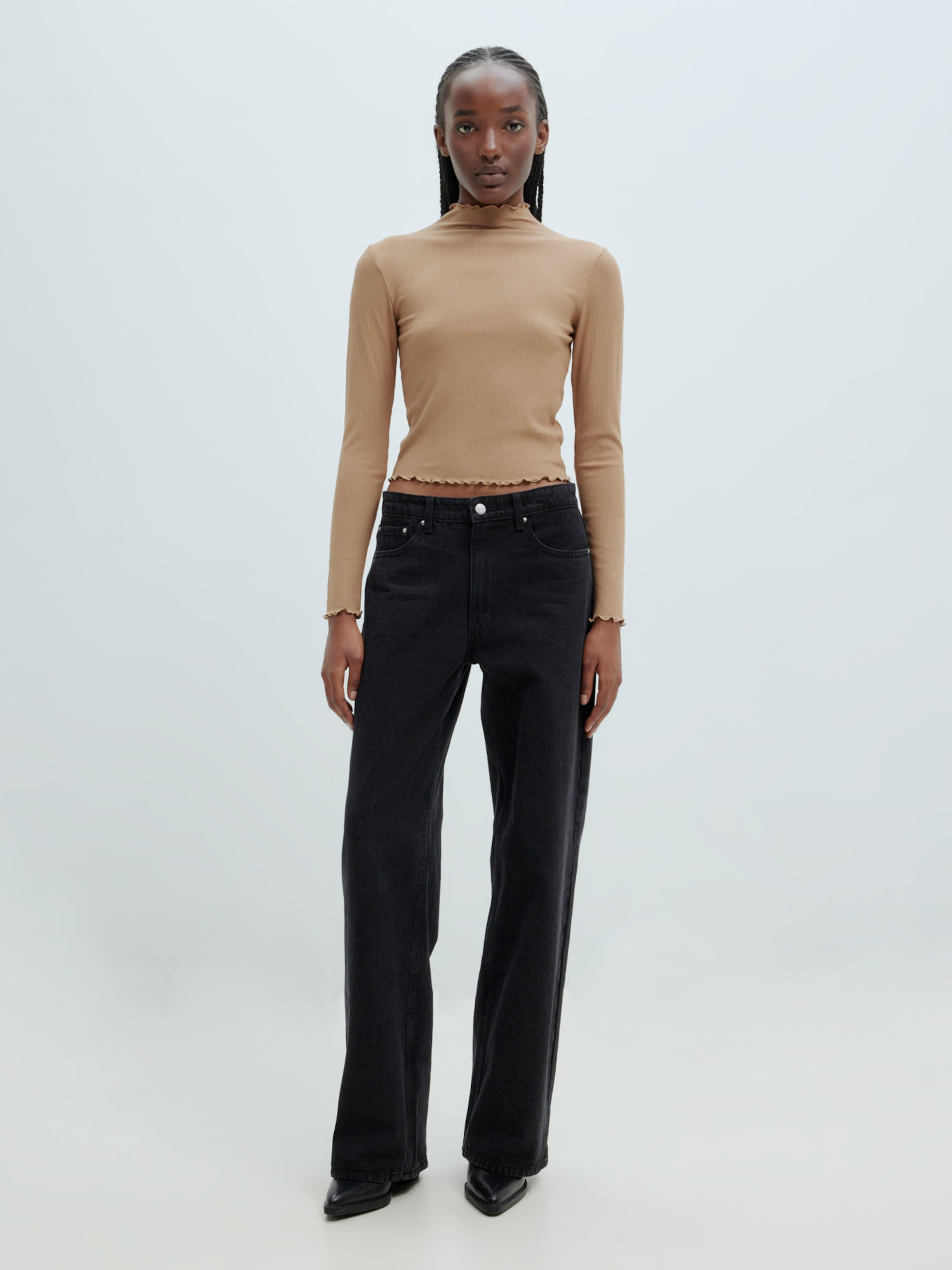 EDITED Producten Shirt 'Daniela' Lichtbruin