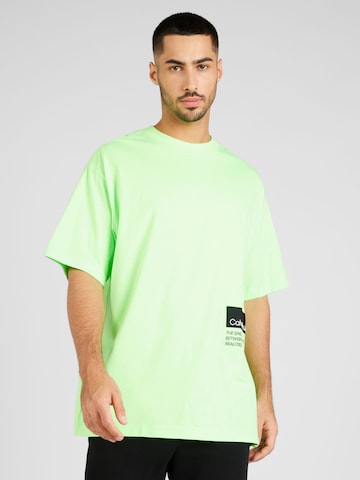 Calvin Klein Jeans Majica | zelena barva: sprednja stran
