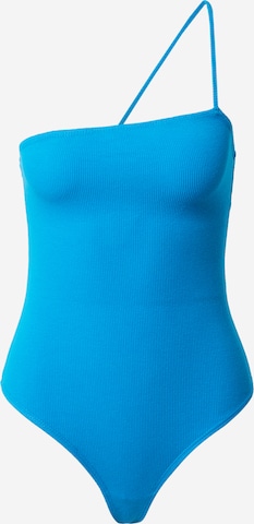 Motel Shirt body 'Cabrie' in Blauw: voorkant