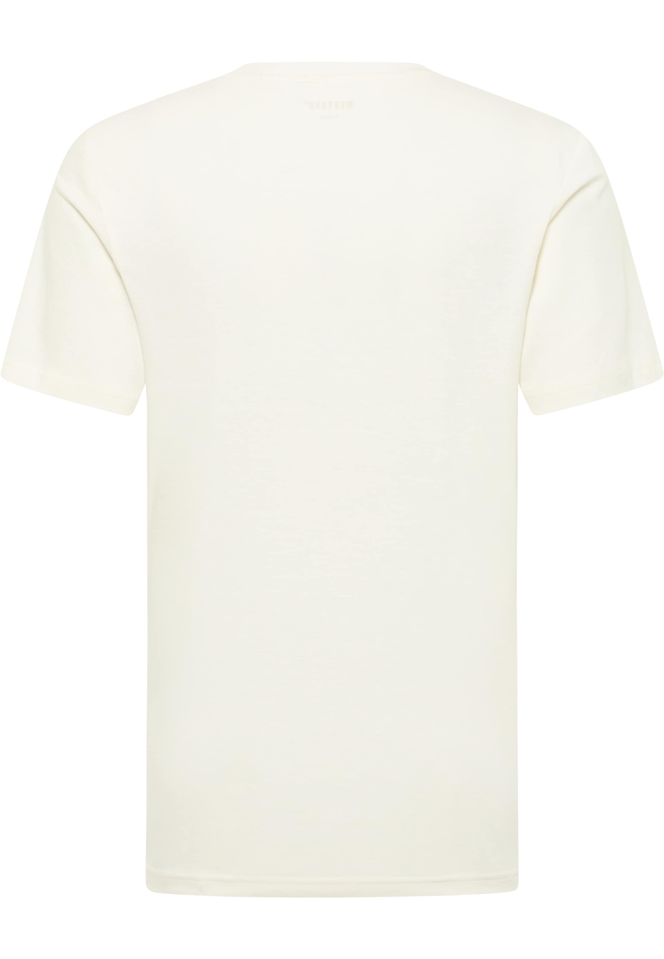 MUSTANG T-Shirt 'Austin' in Weiß
