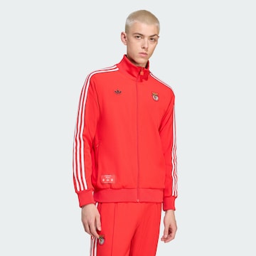 ADIDAS ORIGINALS Sportsweatjacke 'Benfica Lissabon Terrace' in Rot: Vorderseite