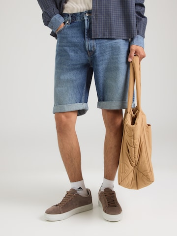 HUGO Normální Džíny '838' – modrá: přední strana