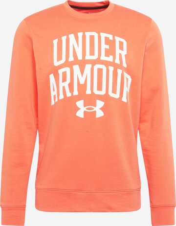 UNDER ARMOUR Athletic Sweatshirt in Red: front