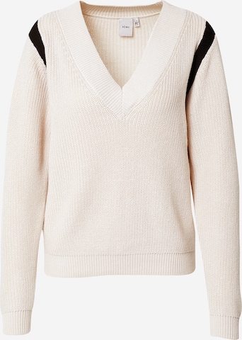 ICHI Sweater in Beige: front