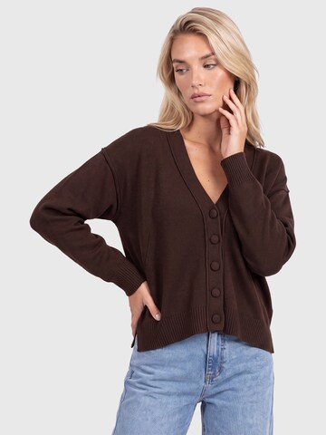 APART Strickjacke in Braun: Vorderseite