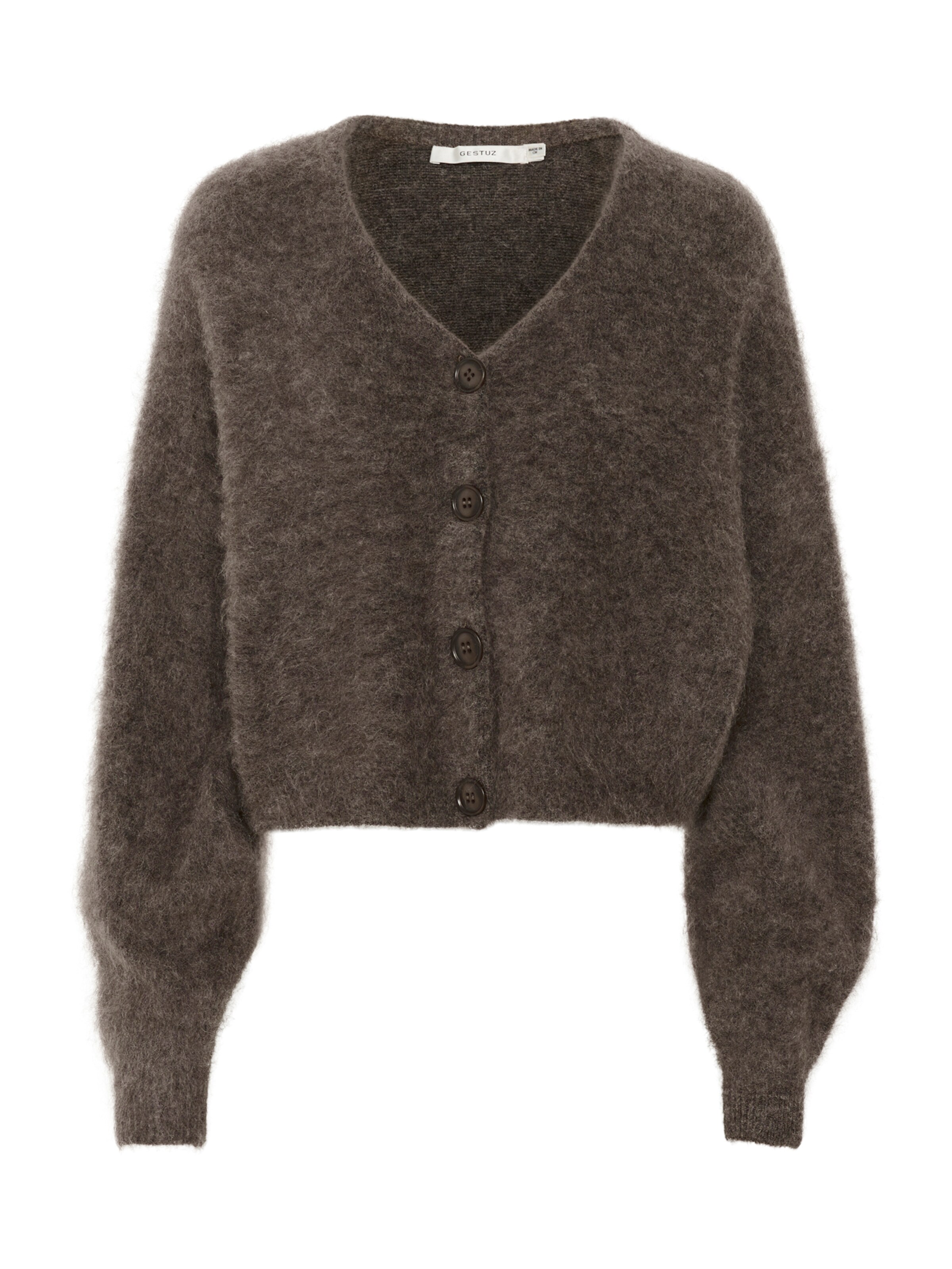 Gestuz - Casaco de malha 'GZDebbie' em castanho: frente