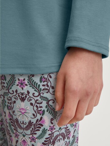CALIDA Pajama 'Autumn Dreams' in Blue