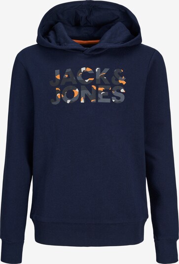 Jack & Jones Junior كنزة رياضية بـ أزرق ليلي / رمادي / برتقالي / أسود, عرض المنتج