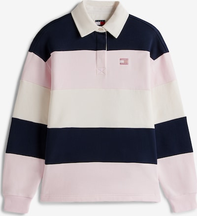 Megztinis be užsegimo iš Tommy Jeans, spalva – tamsiai mėlyna / pastelinė rožinė / vilnos balta, Prekių apžvalga