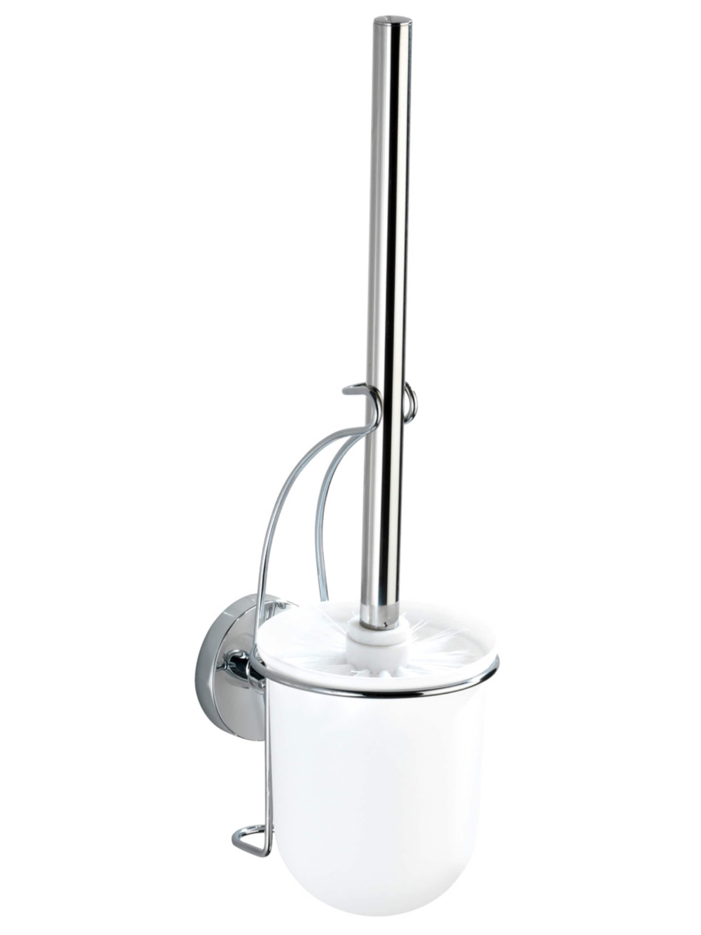 Wenko Toilet Accessories in Silver: front