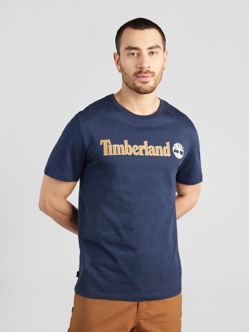 TIMBERLAND - Camiseta en azul: frente