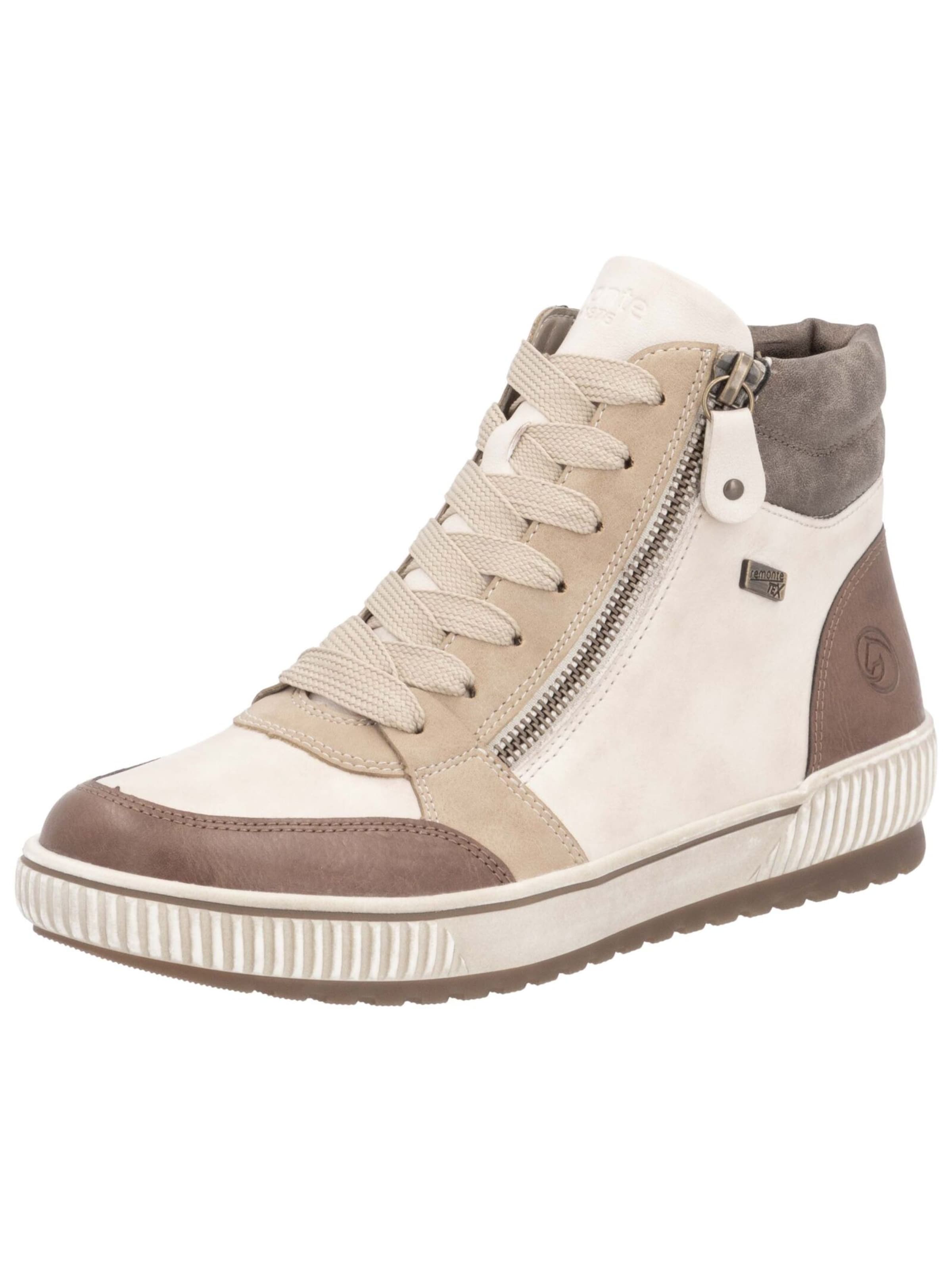 Sneaker alta di REMONTE in beige: frontale