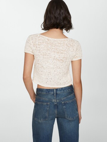 MANGO Stricktop 'Mauri' in Weiß