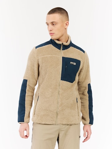 PROTEST Fleece jas 'PRTBleaker' in Bruin