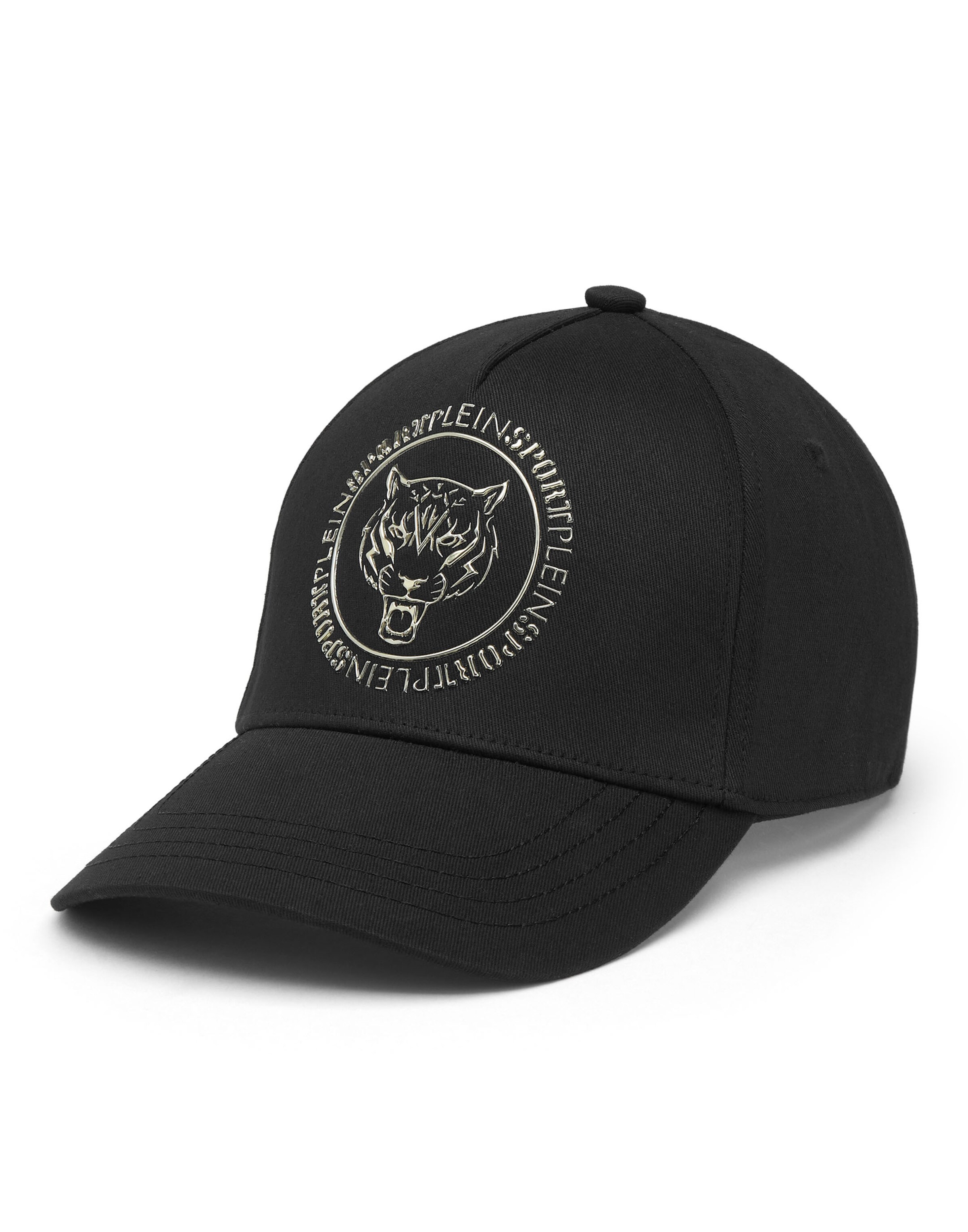 Plein Sport - Gorra 'Tiger' en negro: frente