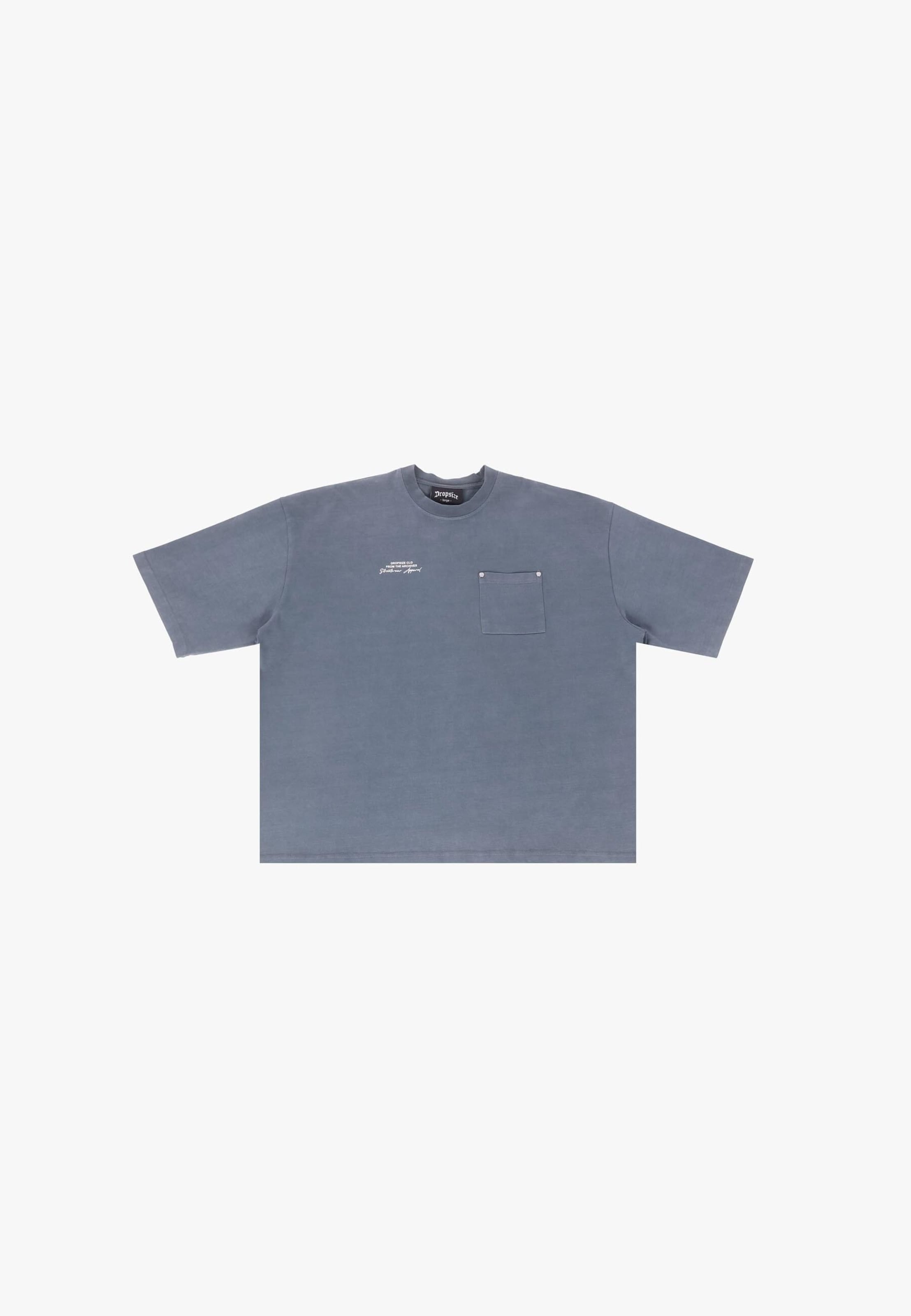 T-Shirt Dropsize en gris : devant