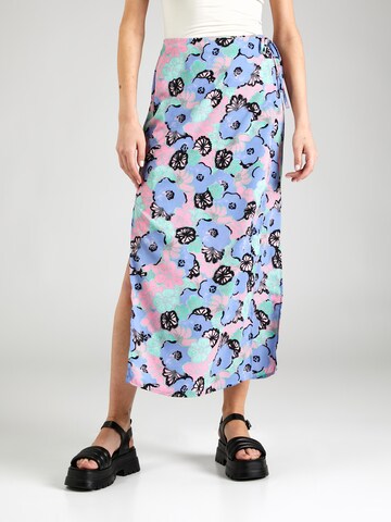 Monki - Falda en azul: frente