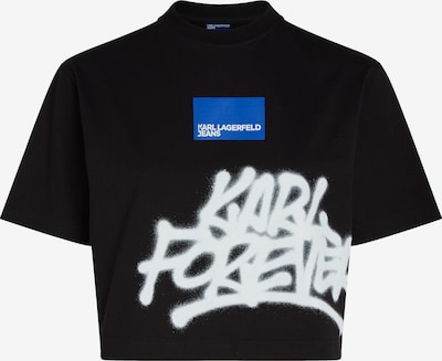 KARL LAGERFELD JEANS Тениска 'X Crapule2000' в синьо / черно / бяло, Преглед на продукта