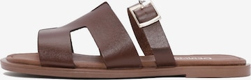 Derimod Mule in Brown: front