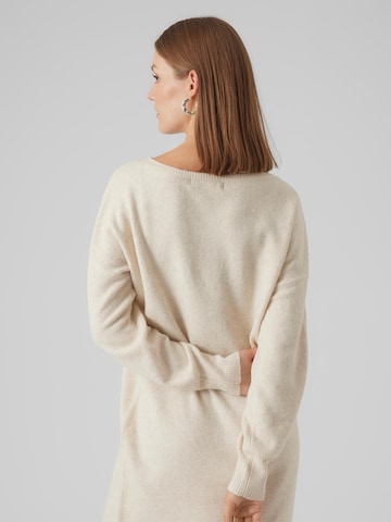 VERO MODA Gebreide jurk 'DOFFY' in Beige