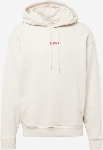 LEVI'S ® Sweatshirt 'Relaxed Baby Tab Hoodie' in Wit: voorkant