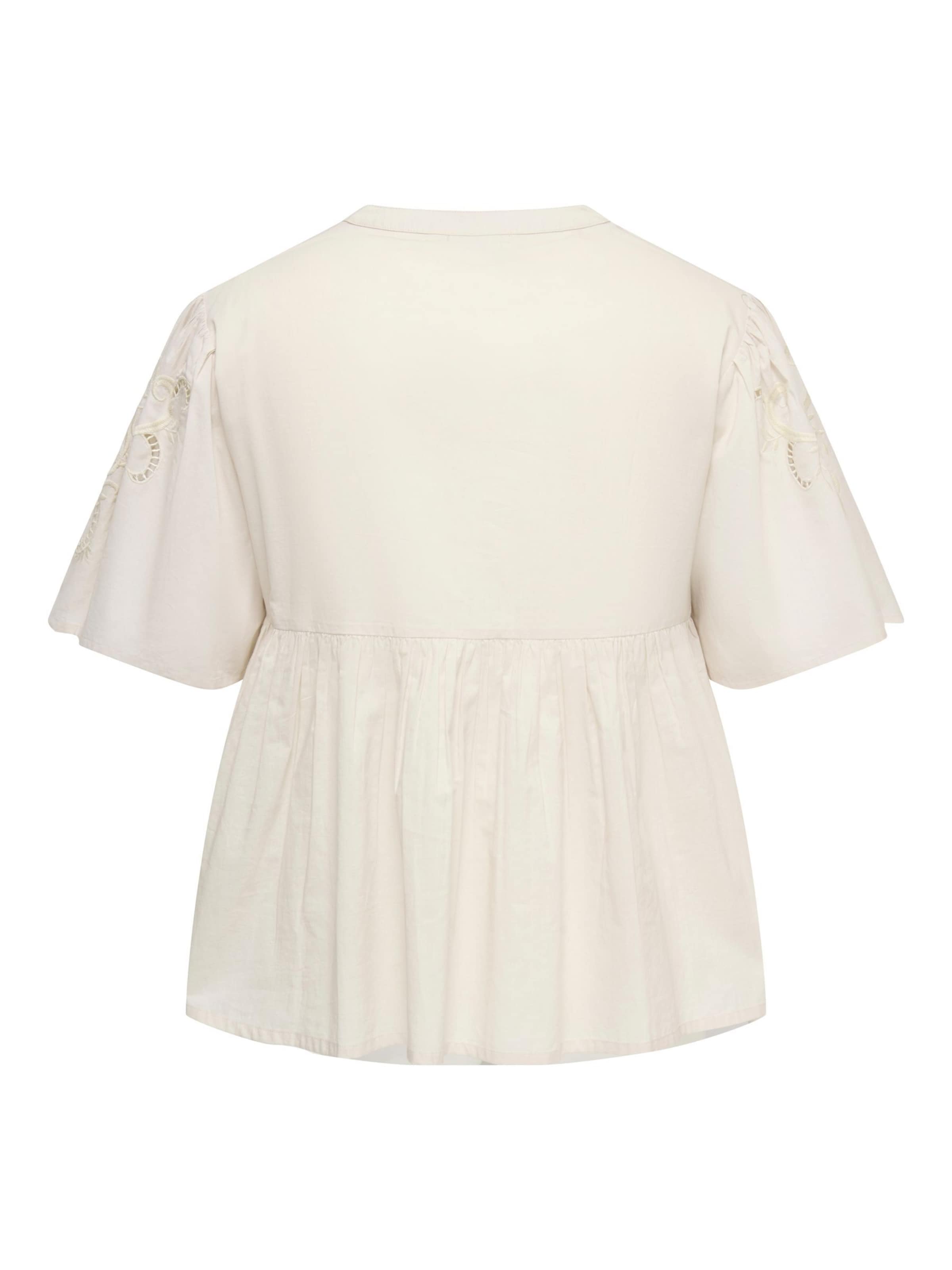 ONLY Carmakoma Bluse i beige