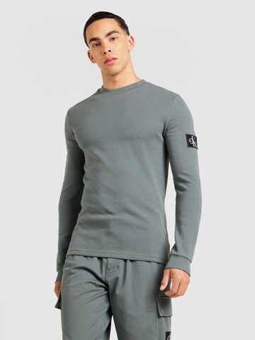 Calvin Klein Jeans T-shirt i grå: framsida