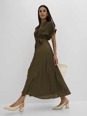 bonprix Blousejurk in Groen
