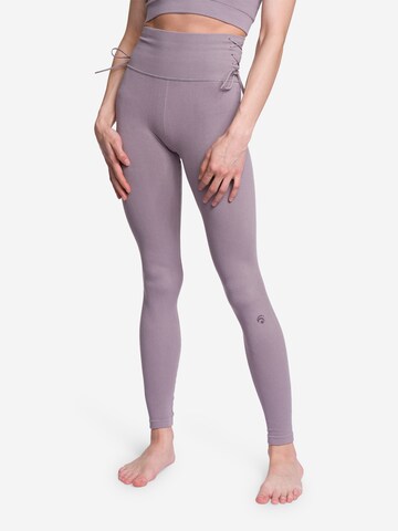 Skinny Leggings 'Marly' di OCEANSAPART in lilla: frontale