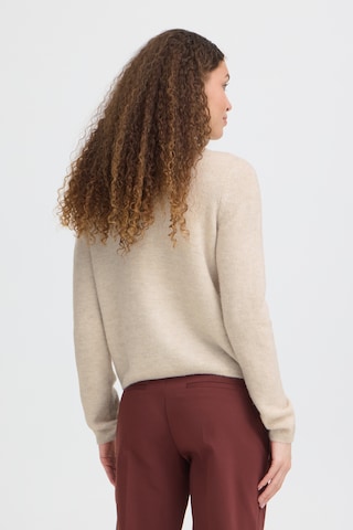 Fransa Knit cardigan 'ELLIS CAR 2' in Beige